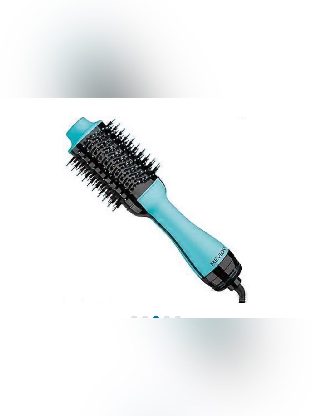 REVLON AQUA TEAL ONE STEP HOT AIR ROUND BRUSH!